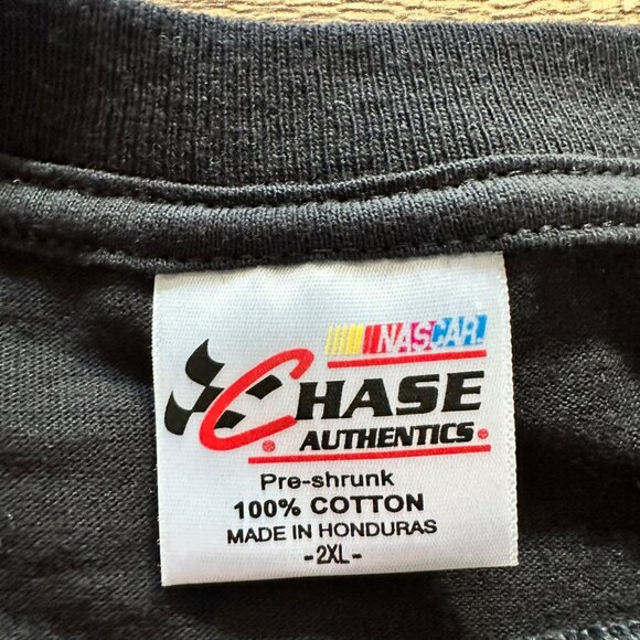 Carl Edwards NASCAR Chase Authentics Black Graphic T-Shirt 2XL 100% Cotton Racin - Picture 3 of 7